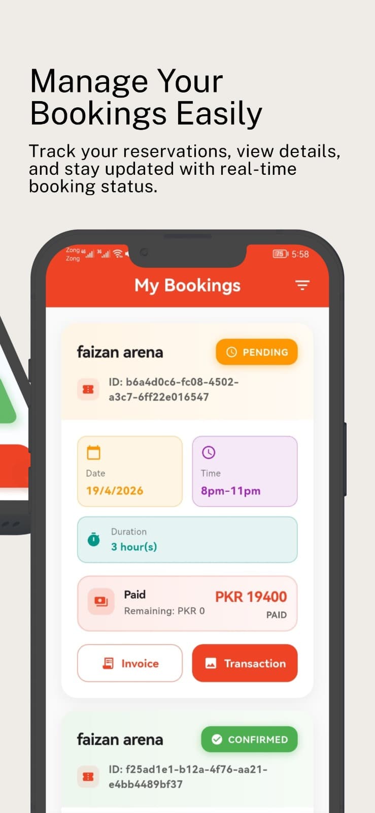 Arena Booking App